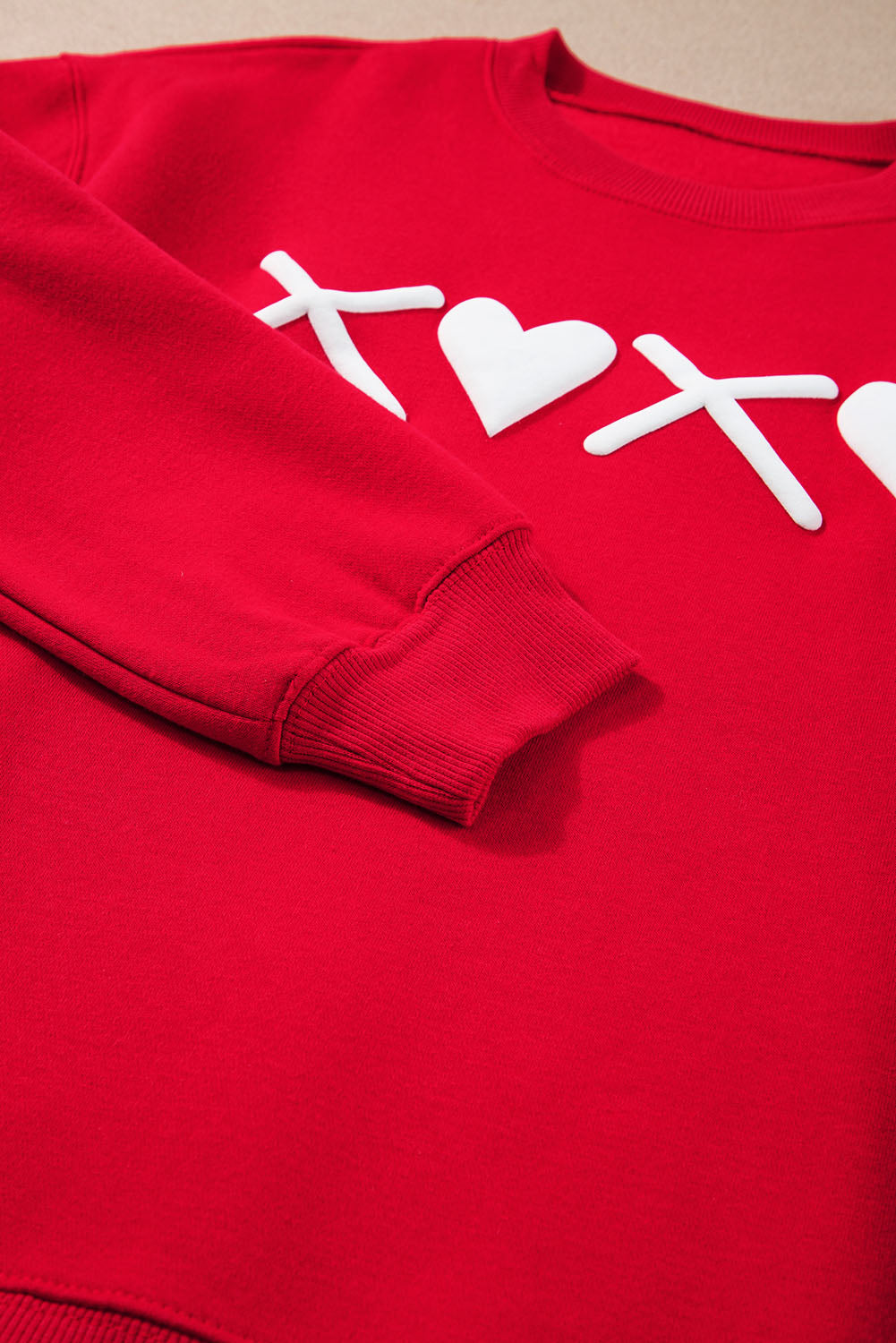 “XOXO Heart” Red Valentine Crewneck