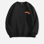 Rainbow Print Crewneck Sweater