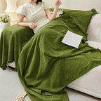 Update Sofa with Organic Couch Cover | Herringbone Chenille Tassels