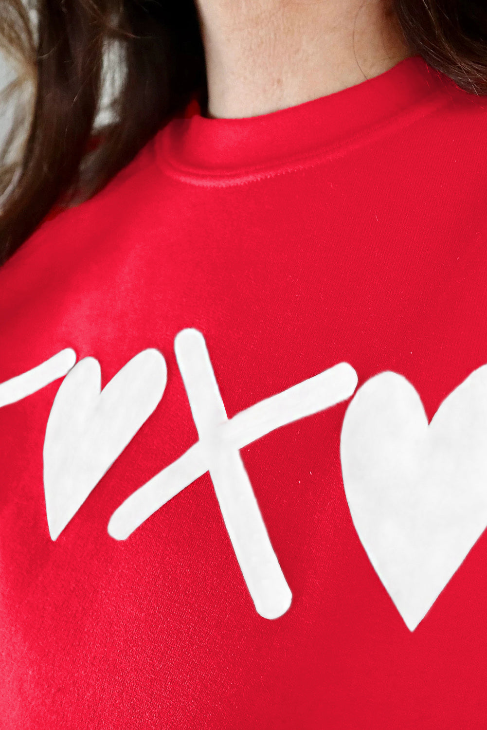 “XOXO Heart” Red Valentine Crewneck