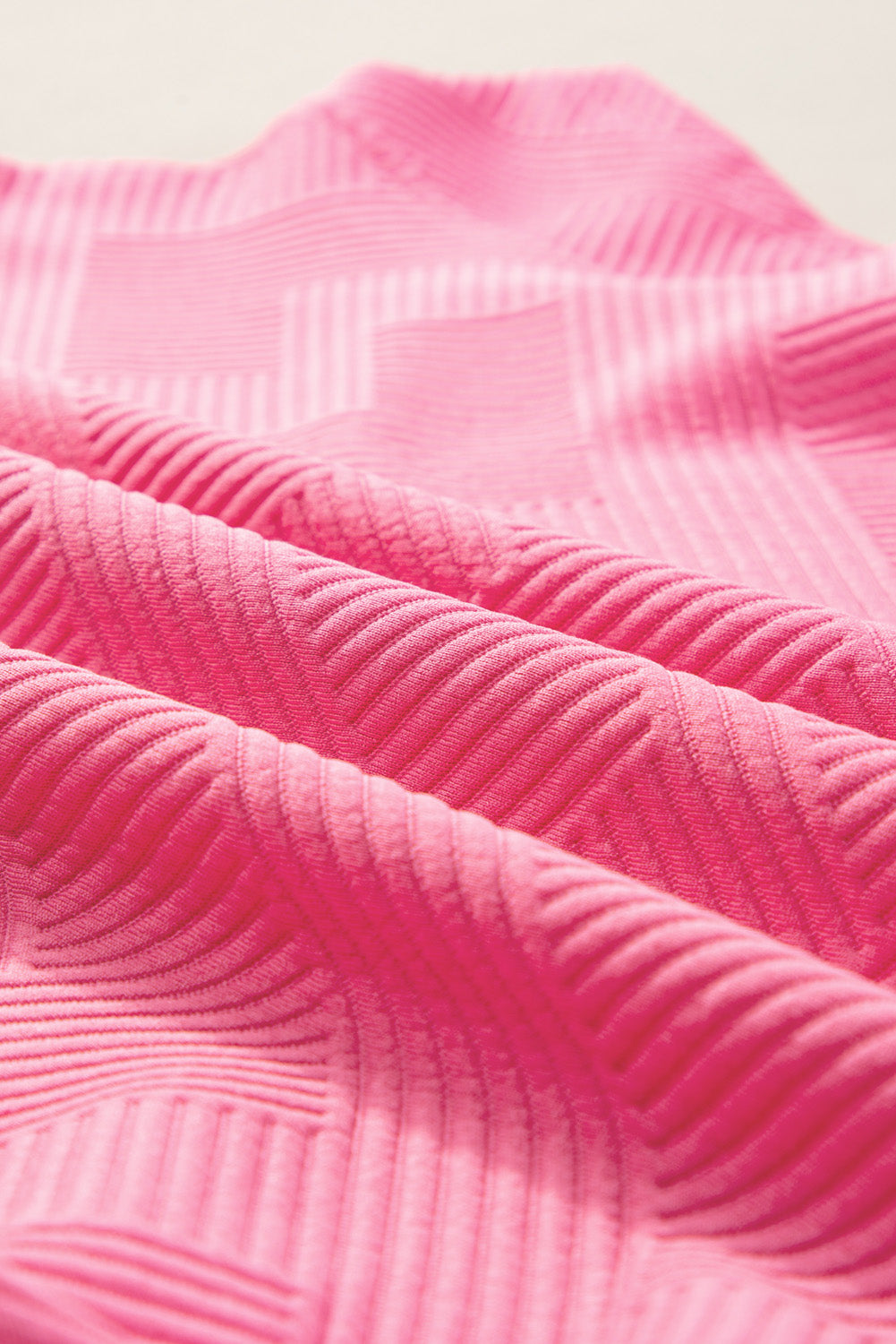 Navy Blue Textured Loose Fit T-Shirt + Pant Set