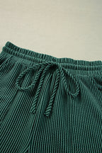 Corded MERRY Graphic Long Sleeve Top and Shorts Set