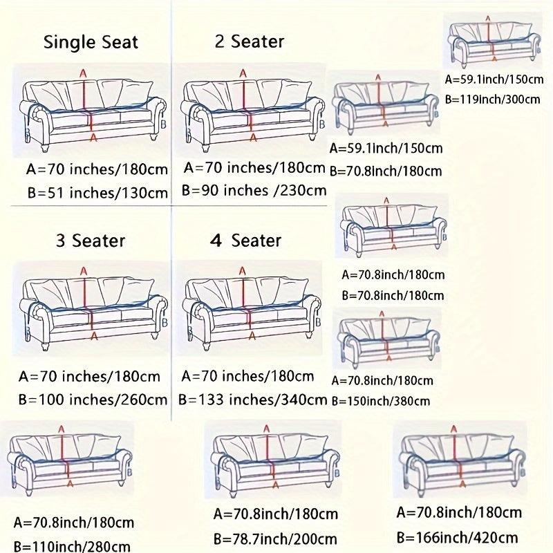 Update Sofa with Organic Couch Cover | Herringbone Chenille Tassels