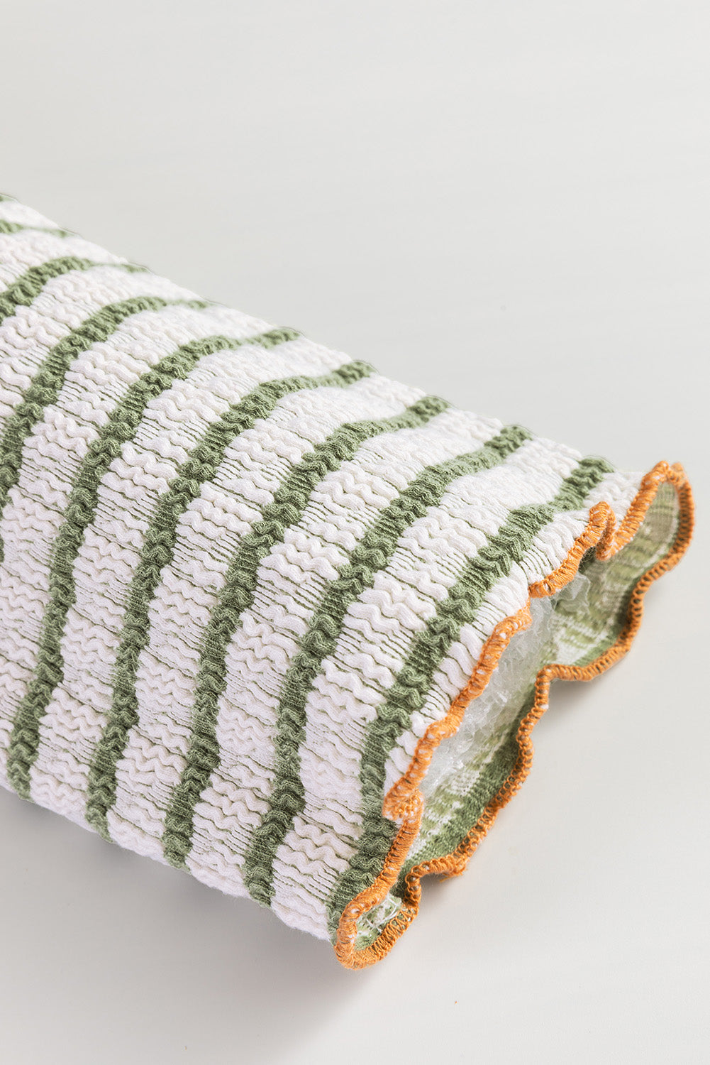 Textured Stripe Henley Long Sleeve