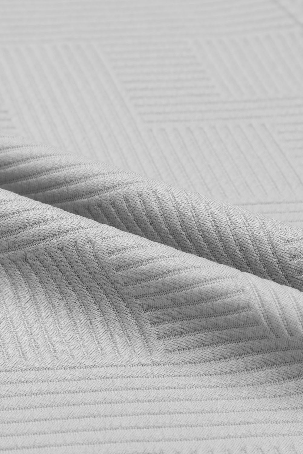 Navy Blue Textured Loose Fit T-Shirt + Pant Set