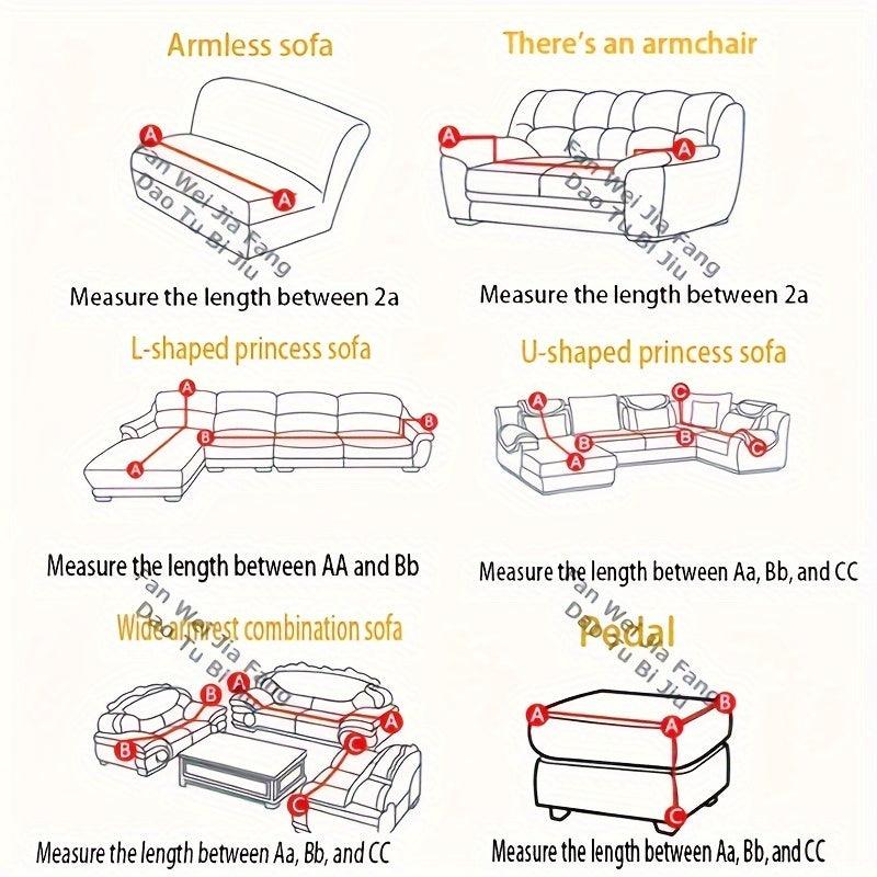 Update Sofa with Organic Couch Cover | Herringbone Chenille Tassels