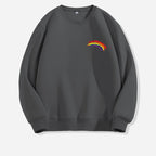 Rainbow Print Crewneck Sweater