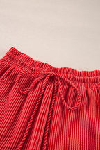 Corded MERRY Graphic Long Sleeve Top and Shorts Set