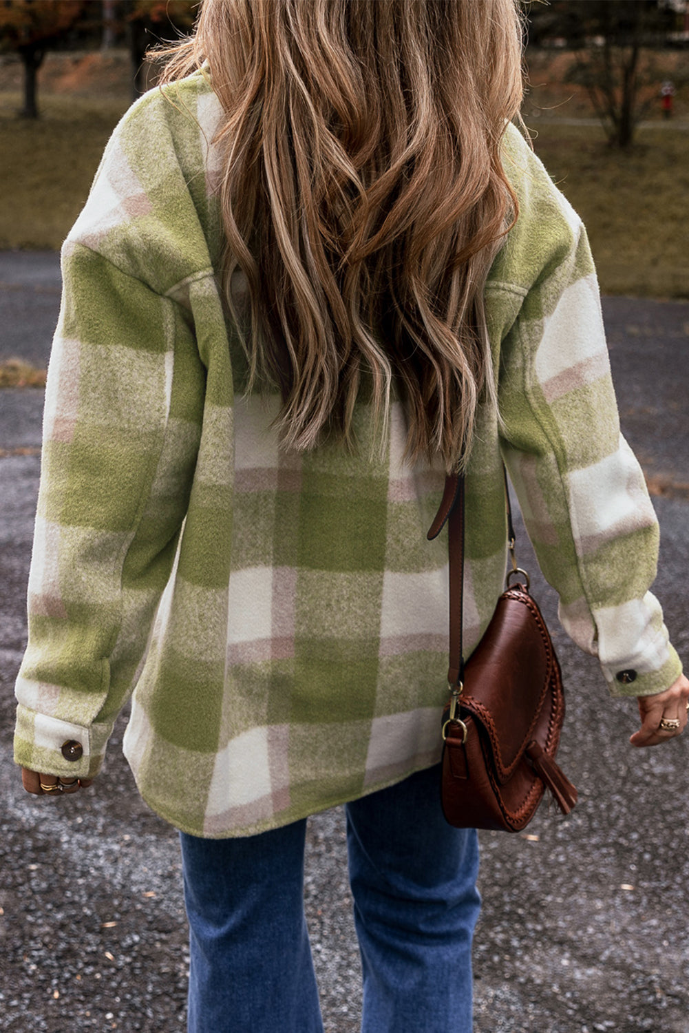 Sage Green Plaid Jacket