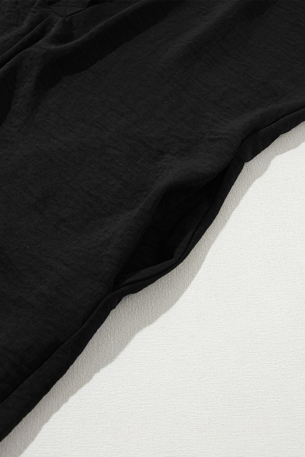 Black Half Button Collared Romper