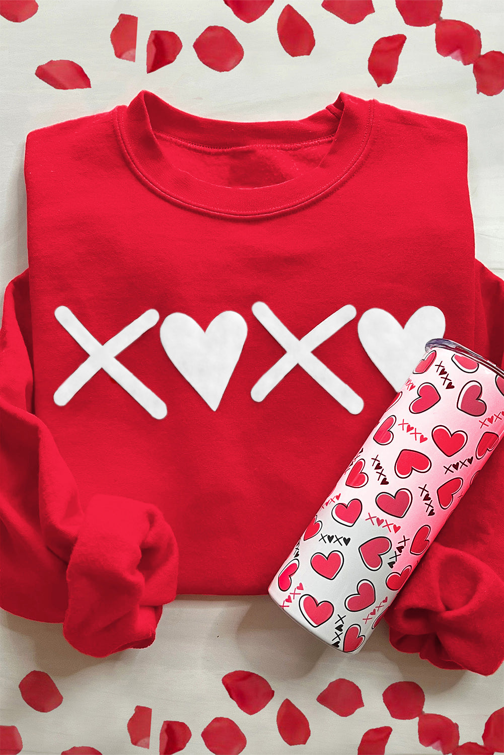 “XOXO Heart” Red Valentine Crewneck